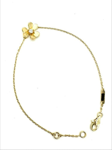Bracelet Van Cleef & Arpels Frivole - Bracelet mini modèle en or jaune et diamant 58 Facettes VCA Bracelet