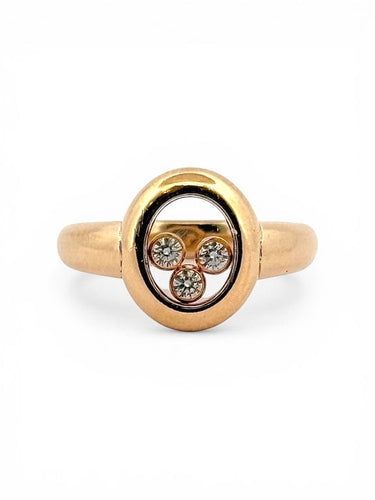 Bague 50 Chopard Happy Diamonds - Bague en or jaune 18 carats et diamants 58 Facettes 90812-ac12680