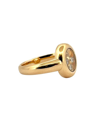 Bague 50 Chopard Happy Diamonds - Bague en or jaune 18 carats et diamants 58 Facettes 90812-ac12680