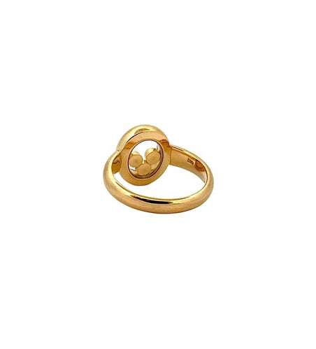 Bague 50 Chopard Happy Diamonds - Bague en or jaune 18 carats et diamants 58 Facettes 90812-ac12680