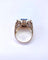 Bague 58 Bague tank en or jaune 18K sertie d’une aigue-marine 58 Facettes BAG TANK Aigue.M-2071