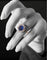 Bague 54 Bague marguerite - Saphir et diamants en taille IT 14 58 Facettes