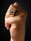 Bague 57 Bague Art déco en or rose avec spinelle bleu synthétique 58 Facettes