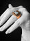 Bague 57 Bague Art déco en or rose avec spinelle bleu synthétique 58 Facettes
