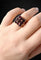 Bague 55 Bague vintage années 1950 en or jaune 18K et grenats rhodolites 58 Facettes