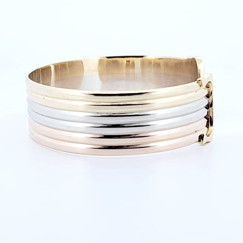 Bracelet Cartier - Bracelet jonc ouvert Double C en or jaune 18 carats 58 Facettes 73524