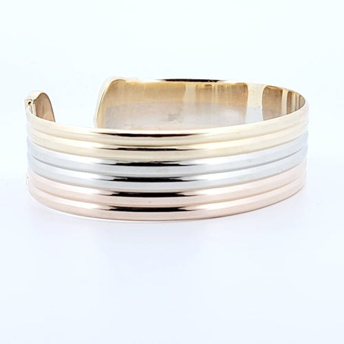 Bracelet Cartier - Bracelet jonc ouvert Double C en or jaune 18 carats 58 Facettes 73524