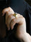 Bague 59 Bague dome or jaune diamants 58 Facettes 1236.5