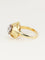 Bague 59 Bague dome or jaune diamants 58 Facettes 1236.5