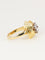 Bague 59 Bague dome or jaune diamants 58 Facettes 1236.5