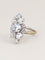 Bague 53 Bague marquise or blanc diamants taille ancienne 3,75 carats 58 Facettes 1253