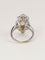 Bague 53 Bague marquise or blanc diamants taille ancienne 3,75 carats 58 Facettes 1253