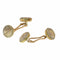 Boutons de manchette Boutons de manchette français victoriens ornés de paysages en agate mousse et de diamants taille rose 58 Facettes 26058-0095