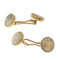 Boutons de manchette Boutons de manchette français victoriens ornés de paysages en agate mousse et de diamants taille rose 58 Facettes 26058-0095