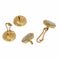 Boutons de manchette Boutons de manchette français victoriens ornés de paysages en agate mousse et de diamants taille rose 58 Facettes 26058-0095