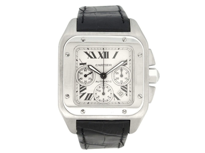Montre montre CARTIER santos 100xl w20090x8 chronographe 42mm automatique 58 Facettes 273060