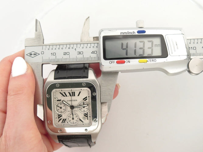 Montre montre CARTIER santos 100xl w20090x8 chronographe 42mm automatique 58 Facettes 273060