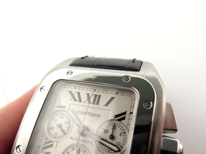 Montre montre CARTIER santos 100xl w20090x8 chronographe 42mm automatique 58 Facettes 273060