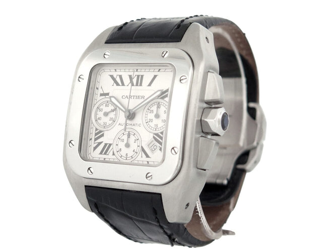 Montre montre CARTIER santos 100xl w20090x8 chronographe 42mm automatique 58 Facettes 273060
