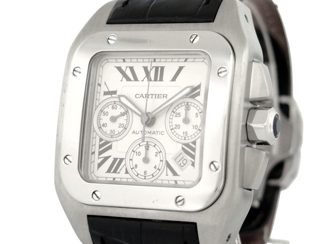 Montre montre CARTIER santos 100xl w20090x8 chronographe 42mm automatique 58 Facettes 273060