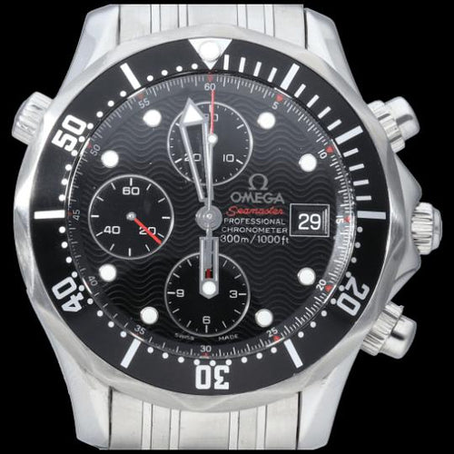 Montre Omega Seamaster Diver 300M - Montre chronographe automatique en acier 58 Facettes MT45555