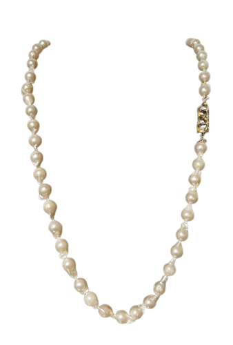 Collier Collier sautoir - 70 perles de culture baroques, fermoir en or 18K 58 Facettes 932