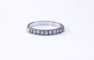Bague 49.5 Demi-alliance - Bague en or blanc 18K et diamants 58 Facettes All.demi.B.0.20ct-2005
