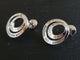 Boucles d'oreilles Boucles d’oreilles - Cercles en or blanc 18 ct et diamants baguette 58 Facettes 01345