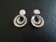 Boucles d'oreilles Boucles d’oreilles - Cercles en or blanc 18 ct et diamants baguette 58 Facettes 01345