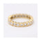 Bague Bague alliance personnalisée en or jaune 18K et diamants 58 Facettes UKD359539JC