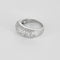 Bague 50.5 Bague jonc en or blanc 18K sertie de diamants (env. 2 ct) 58 Facettes EVR2882