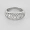 Bague 50.5 Bague jonc en or blanc 18K sertie de diamants (env. 2 ct) 58 Facettes EVR2882