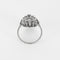 Bague 53.5 Bague Art déco en platine à motif géométrique et diamants 58 Facettes POI312-1