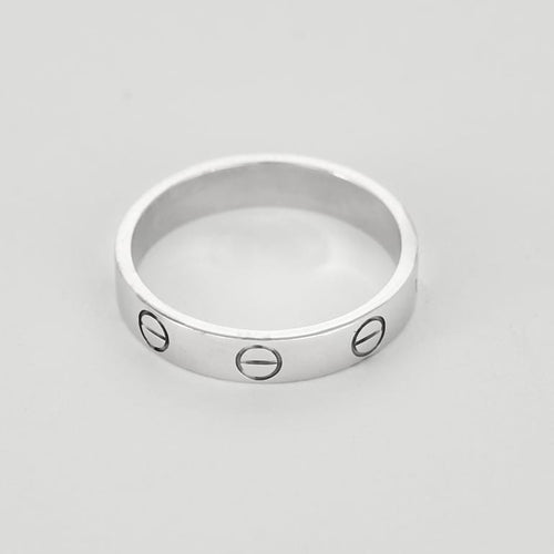 Bague 53 Cartier Love - Bague petit modèle en or blanc 18K 58 Facettes MAR1101