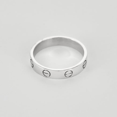 Bague 53 Cartier Love - Bague petit modèle en or blanc 18K 58 Facettes MAR1101