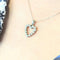 Pendentif Pendentif cœur en or blanc 18 carats et diamants 58 Facettes 29793