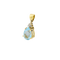 Pendentif Pendentif en or jaune, diamants et topaze 58 Facettes 32245