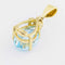 Pendentif Pendentif en or jaune 18 carats, topaze et diamants 58 Facettes 32245