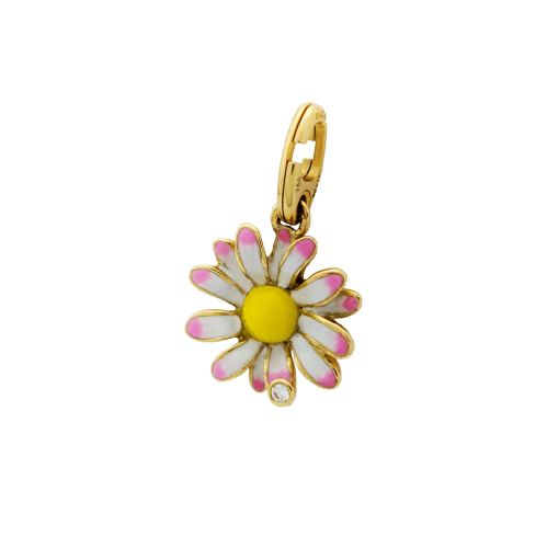 Pendentif Dior Diorette - Pendentif marguerite en or jaune 18 carats et diamant 58 Facettes 32178