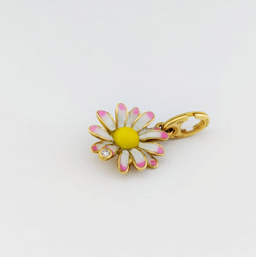 Pendentif Dior Diorette - Pendentif marguerite en or jaune 18 carats et diamant 58 Facettes 32178