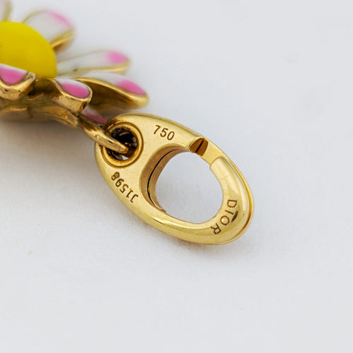 Pendentif Dior Diorette - Pendentif marguerite en or jaune 18 carats et diamant 58 Facettes 32178