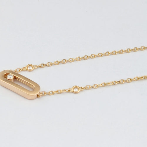 Bracelet Messika Move Classique - Bracelet en or rose et diamants 58 Facettes 32301