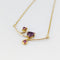 Collier Collier - Pendentif floral en or jaune 18 carats et rubis 58 Facettes 32891