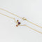 Collier Collier - Pendentif floral en or jaune 18 carats et rubis 58 Facettes 32891