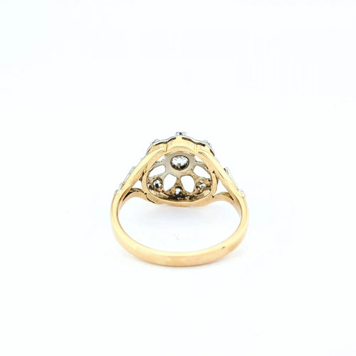 Bague 55 Bague en or jaune 18 carats et diamants 58 Facettes 31887