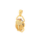 Pendentif Pendentif animalier en or jaune 18 carats avec diamants et rubis 58 Facettes 30487