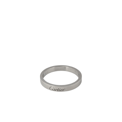 Bague 57 Cartier C de Cartier - Alliance en platine 950 58 Facettes 24331