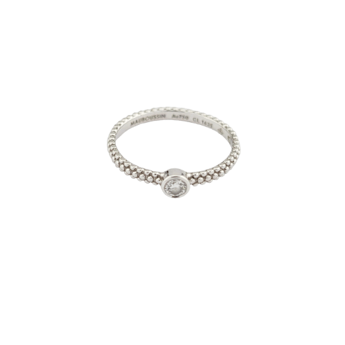 Bague 51 Mauboussin Goutte de jour - Bague solitaire en or blanc et diamant 58 Facettes 32038