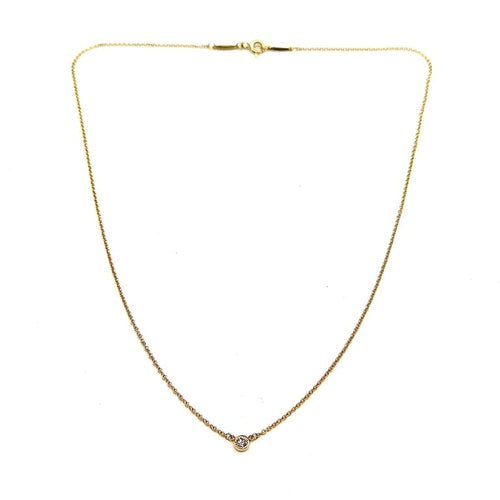 Collier Tiffany & Co Elsa Peretti - Collier en or jaune 18 carats et diamant 58 Facettes BO/260014