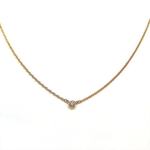 Collier Tiffany & Co Elsa Peretti - Collier en or jaune 18 carats et diamant 58 Facettes BO/260014
